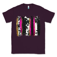 Plum cow , yellow and pink glitter brushstrokes Classic Tee - AdoDesignShop