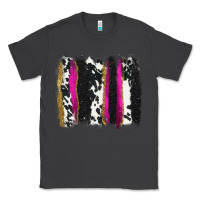 Smoke cow , yellow and pink glitter brushstrokes Classic Tee - AdoDesignShop