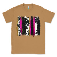 Toasted Coconut cow , yellow and pink glitter brushstrokes Classic Tee - AdoDesignShop