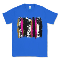 True Royal cow , yellow and pink glitter brushstrokes Classic Tee - AdoDesignShop