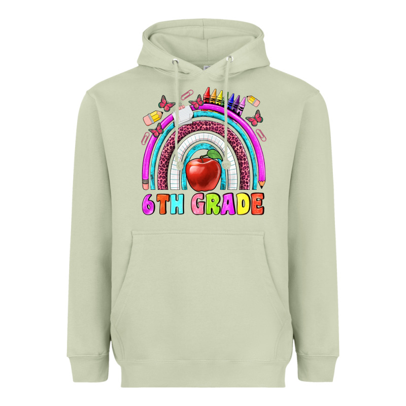 6 Th Grade Heavyweight Hoodie by BundleAndBundleShop | Teevron