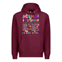 Burgundy mama it's okay Premium Hoodie - JahusDesignShop