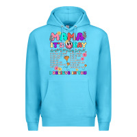Ocean Blue mama it's okay Premium Hoodie - JahusDesignShop