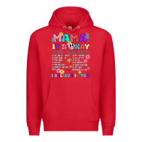 Red mama it's okay Premium Hoodie - JahusDesignShop