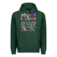 Sports Green mama it's okay Premium Hoodie - JahusDesignShop