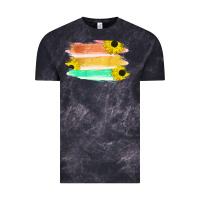 Cloud Black Colored Triple Sunflower Brush Strokes Vintage Tee - Bettercallsaul