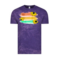 Cloud Purple Colored Triple Sunflower Brush Strokes Vintage Tee - Bettercallsaul
