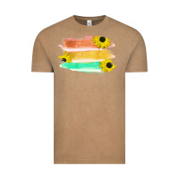 Vintage Coffee Colored Triple Sunflower Brush Strokes Vintage Tee - Bettercallsaul
