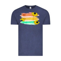 Colored Triple Sunflower Brush Strokes Vintage Tee | Teevron