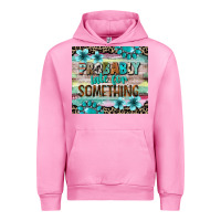 Fuchsia Pink probably late for something tumbler 3 Urban Hoodie - CowGirlArtShop