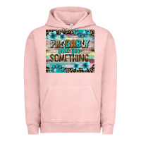 Pigment Salmon probably late for something tumbler 3 Urban Hoodie - CowGirlArtShop