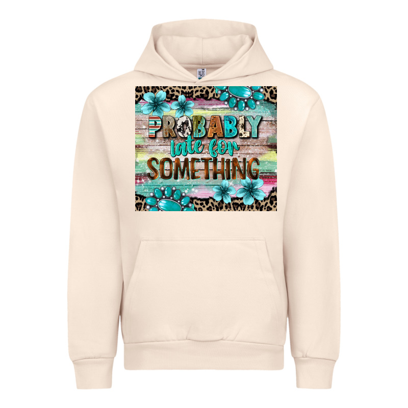Probably Late For Something Tumbler 3 Urban Hoodie by CowGirlArtShop | Teevron