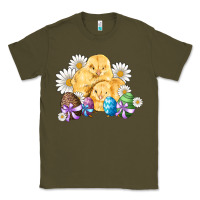 Army Green chicks eggs daisy easter Classic Tee - Artiststas