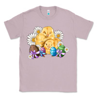 Lilac chicks eggs daisy easter Classic Tee - Artiststas