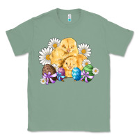 Sage chicks eggs daisy easter Classic Tee - Artiststas