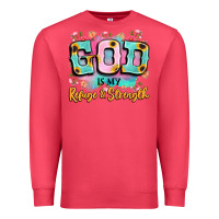 Cardinal god is my refuge and strength Premium Sweatshirt - LillyAllenDesigns