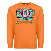 Carrot god is my refuge and strength Premium Sweatshirt - LillyAllenDesigns