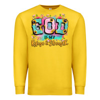 God Is My Refuge And Strength Premium Sweatshirt | Teevron