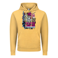 Vintage Mustard freezing season skeleton Vintage Hoodie - FaDigitalArtStudio