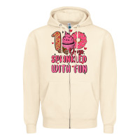 Sandshell 100 days sprinkled with fun Zipper Hoodie - MaliasSmallBusiness
