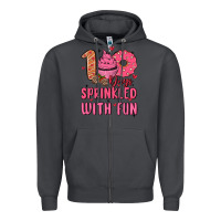 Smoke 100 days sprinkled with fun Zipper Hoodie - MaliasSmallBusiness