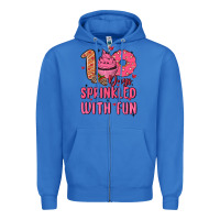 True Royal 100 days sprinkled with fun Zipper Hoodie - MaliasSmallBusiness