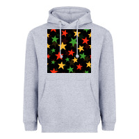 African Color Stars Seamless Pattern Heavyweight Hoodie | Teevron