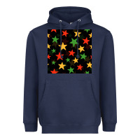 Navy african color stars seamless pattern Heavyweight Hoodie - BundleAndBundleShop