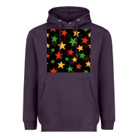 Plum african color stars seamless pattern Heavyweight Hoodie - BundleAndBundleShop