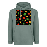 Sage african color stars seamless pattern Heavyweight Hoodie - BundleAndBundleShop