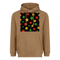 Toasted Coconut african color stars seamless pattern Heavyweight Hoodie - BundleAndBundleShop