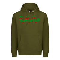 Army Green Christmas Ho Ho Ho Premium Hoodie - Bettercallsaul