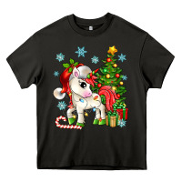 Asphalt Christmas unicorn Heavy Core Tee - Zillion Design Studio