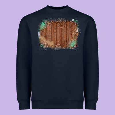 Wood Glitter Leopard Pattern Frame Heavyweight Sweatshirt Designed By Bettercallsaul