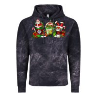 Cloud Black coffee cups with santa claus Vintage Hoodie - FaDigitalArtStudio