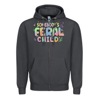 Smoke somebody's feral child Zipper Hoodie - MaliasSmallBusiness