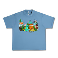 Pebble Blue dinosaur coffee cups Urban Heavy Tee - AdoDesignShop