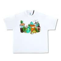 White dinosaur coffee cups Urban Heavy Tee - AdoDesignShop