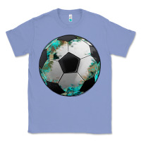 Colony Blue western sport soccer camouflage turquoise pattern Classic Tee - Artiststas