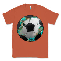 Copper western sport soccer camouflage turquoise pattern Classic Tee - Artiststas