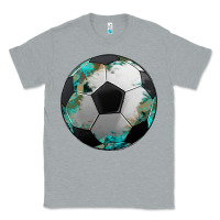 Heather Grey western sport soccer camouflage turquoise pattern Classic Tee - Artiststas
