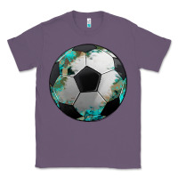 Lavender western sport soccer camouflage turquoise pattern Classic Tee - Artiststas