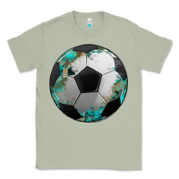 Matcha western sport soccer camouflage turquoise pattern Classic Tee - Artiststas
