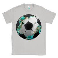 Moon Dust western sport soccer camouflage turquoise pattern Classic Tee - Artiststas