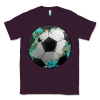 Plum western sport soccer camouflage turquoise pattern Classic Tee - Artiststas