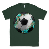 Sports Green western sport soccer camouflage turquoise pattern Classic Tee - Artiststas