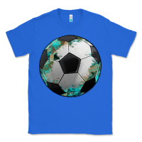 True Royal western sport soccer camouflage turquoise pattern Classic Tee - Artiststas