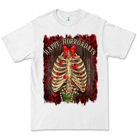 White Happy Horrordays Premium Tee - RanaPortraitStore