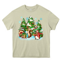 Mossy christmas rabbits Heavy Core Tee - Zillion Design Studio