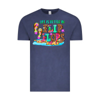 Vintage Denim life is better in flip flops Vintage Tee - AdoDesignShop